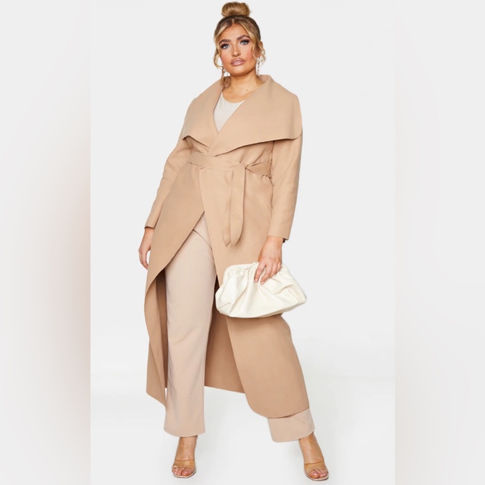 PrettyLittleThing Camel Overcoat